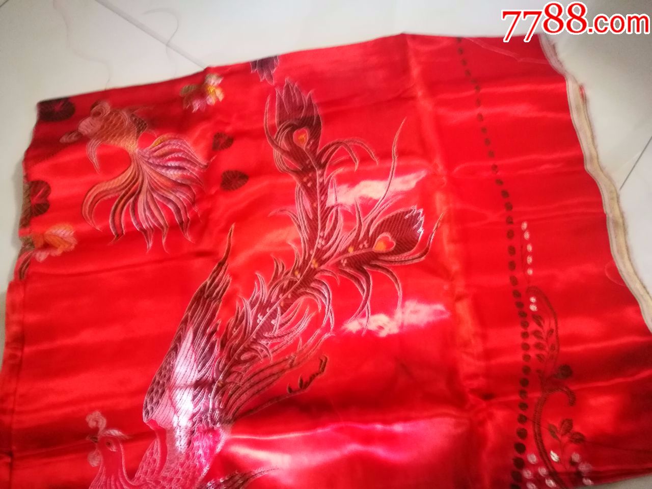 宽存没用丝绸被面有原包装纸