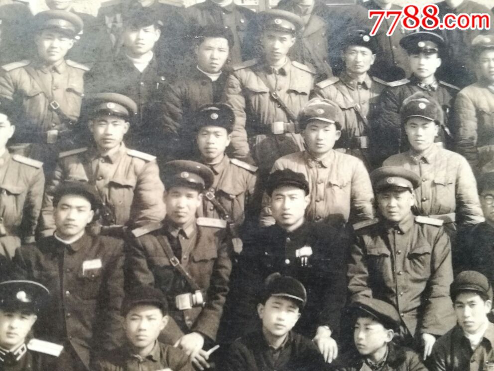 1958年五五式*队军装军服大合影(有大校,上校)-au18248014-老照片
