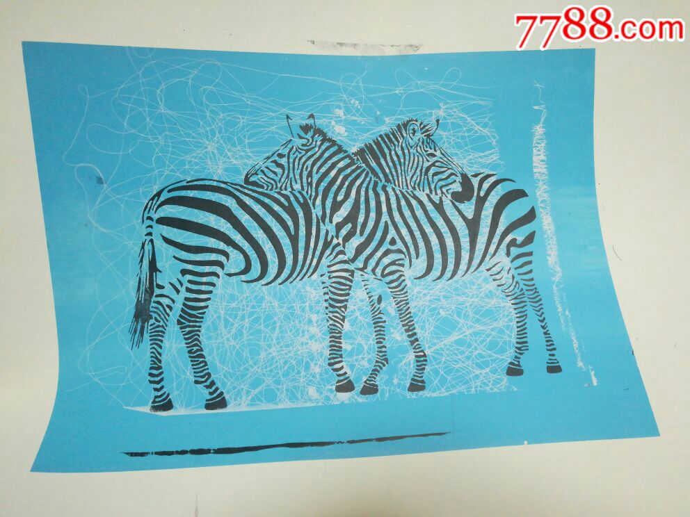 丝网版画4幅