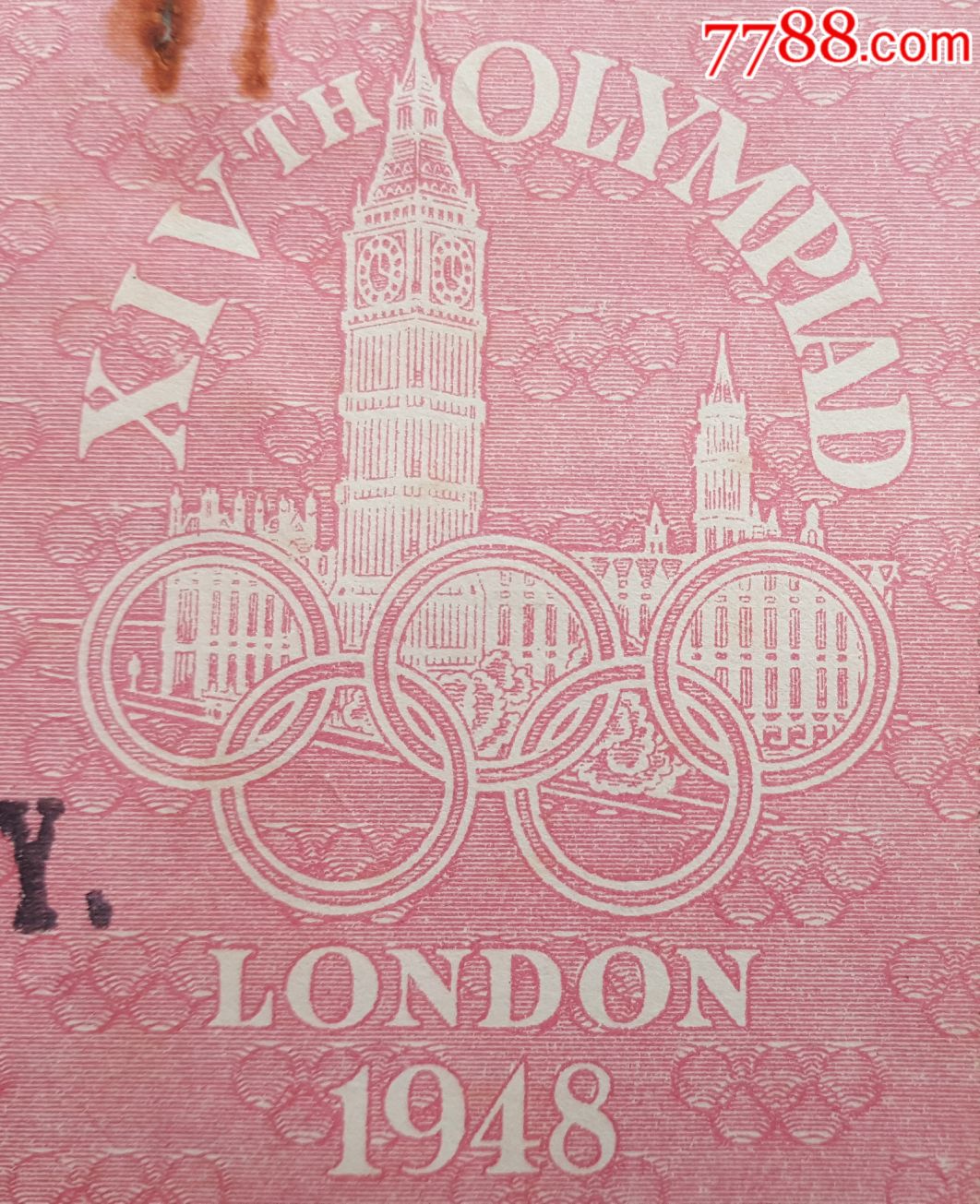 1948年伦敦奥运会开幕式门票