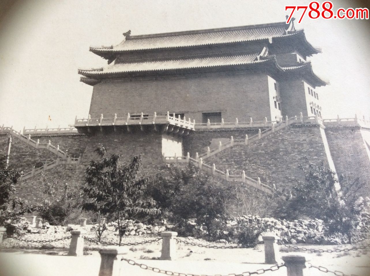 民国北京北海全景,大前门箭楼老照片2张!全景难得!十分罕见!