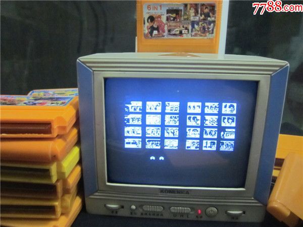 0年代早期老黄卡fc游戏机卡童年回忆~97拳皇冒