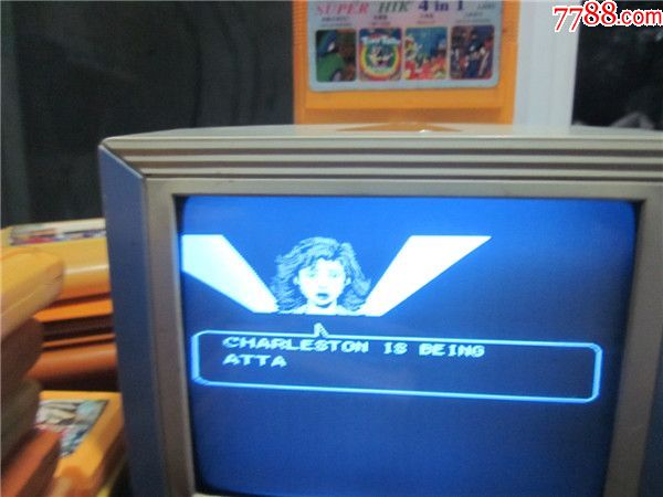 上世纪90年代早期老黄卡fc游戏机卡童年回忆~上尉密令激龟忍者猫等4合一