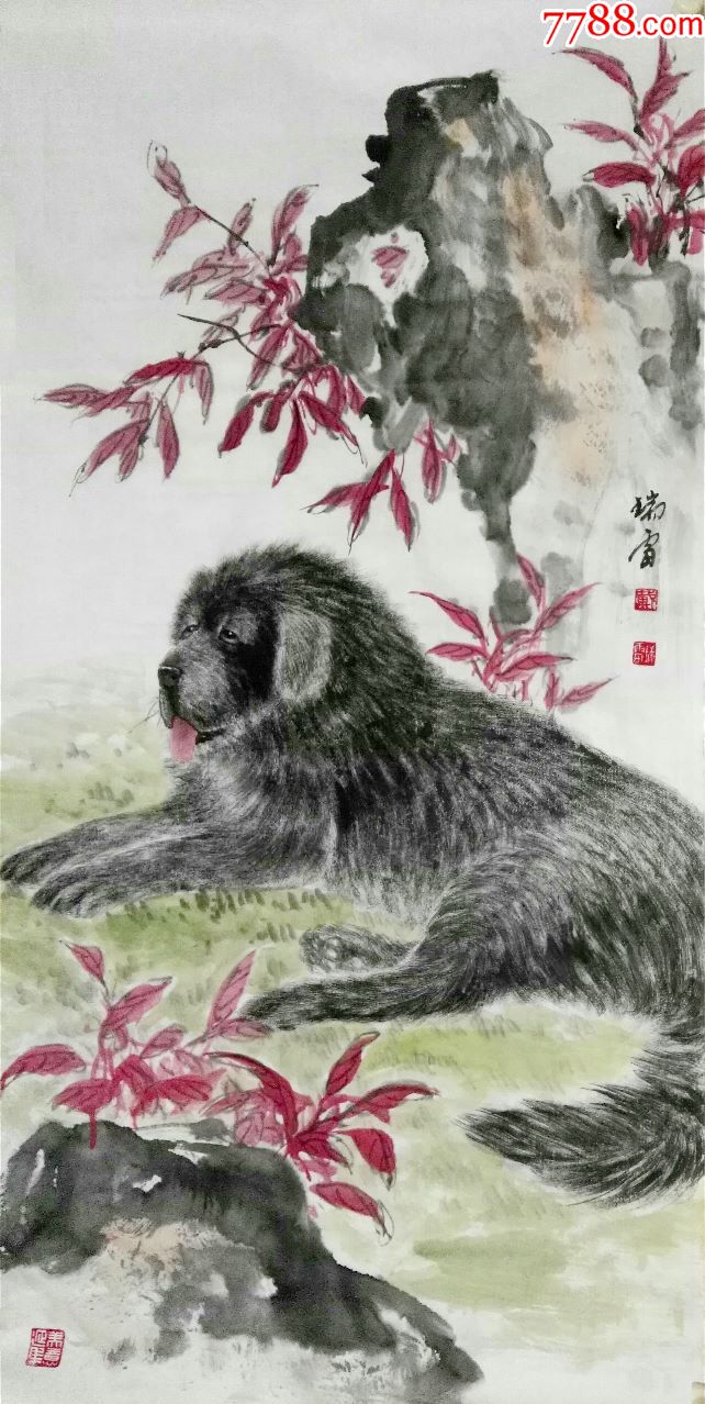 戴老师国画作品虎