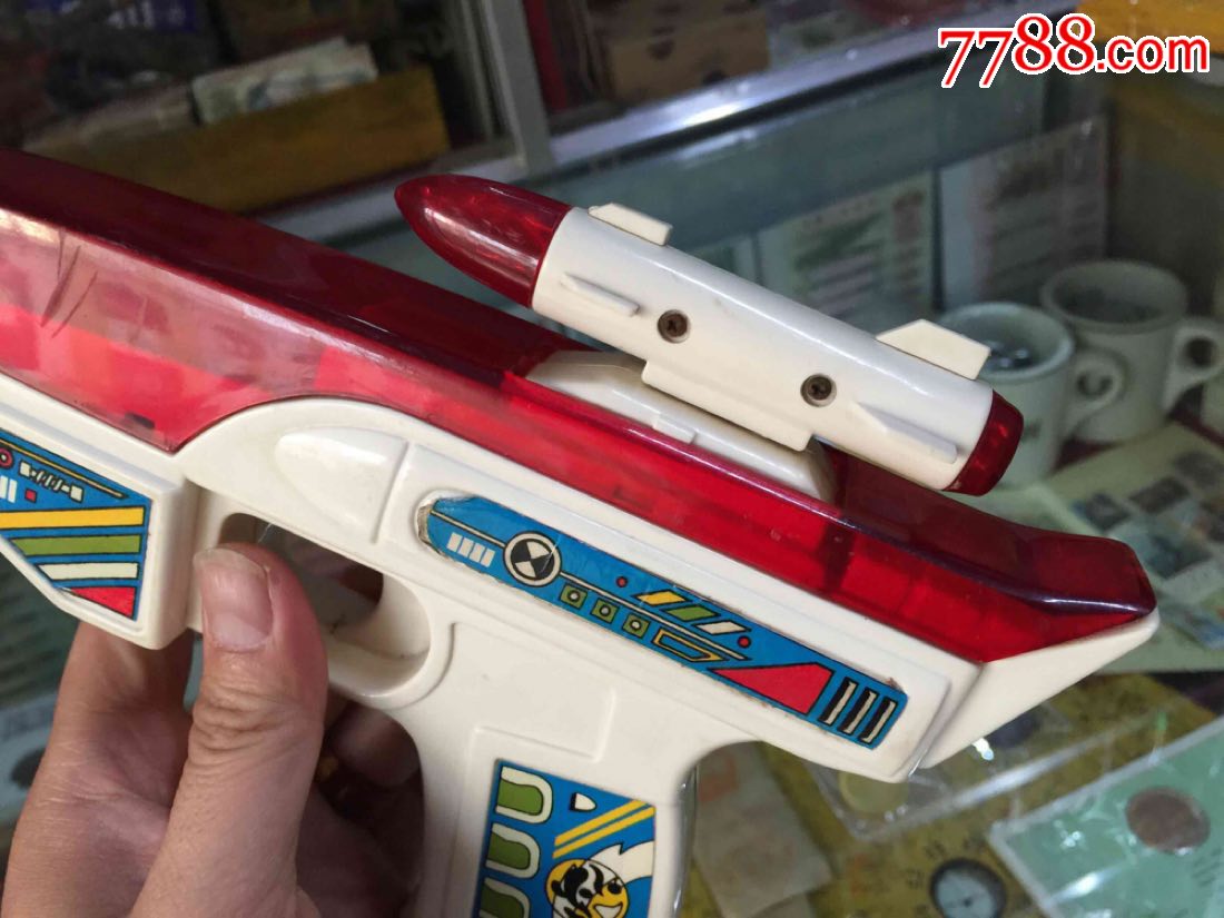 80年代儿童玩具塑料枪k.h.c.8080.品相如图!