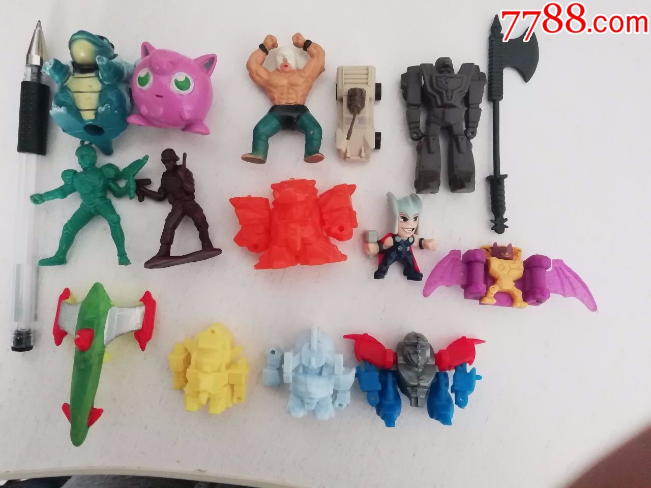 90年代塑料小玩具15个