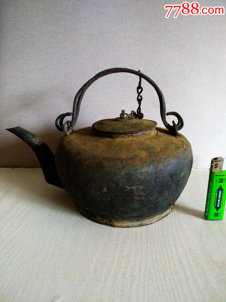 怀旧老物件收藏民国老铜器红铜或紫铜老古董烧水壶茶壶全铜全手工打造