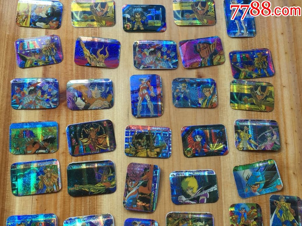 【闪卡】黄金圣斗士【小卡片爆闪】60张合售