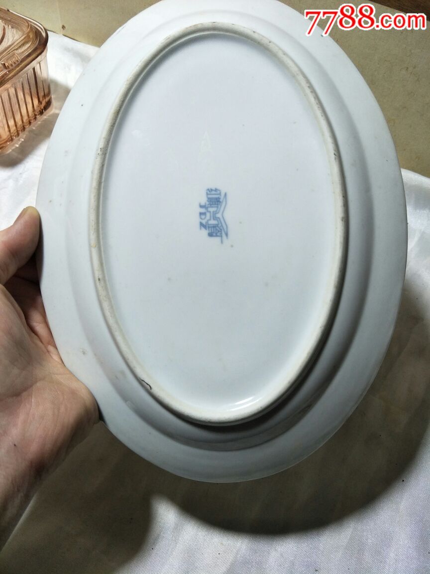 七十年代,红旗瓷厂,瓷盘