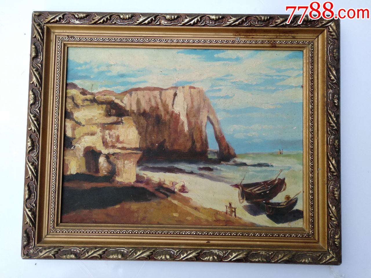 桂林象鼻山水油画