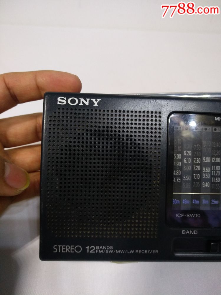 sony日本索尼sw10便携式收音机,配件机(关联德生根德山进)