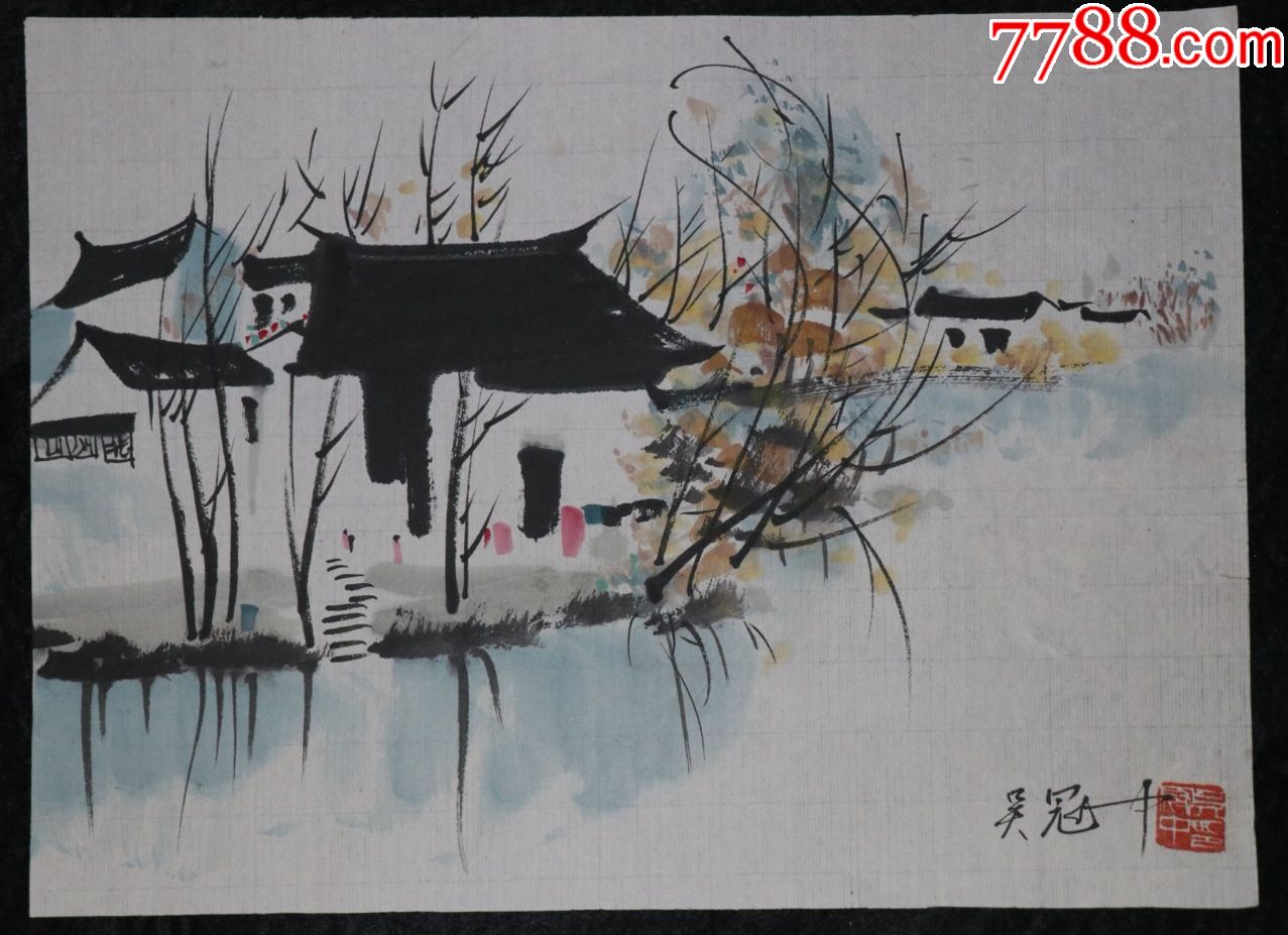 吴冠中中国当代著名画家,油画家,美术教育家,中国绘画艺术大师.