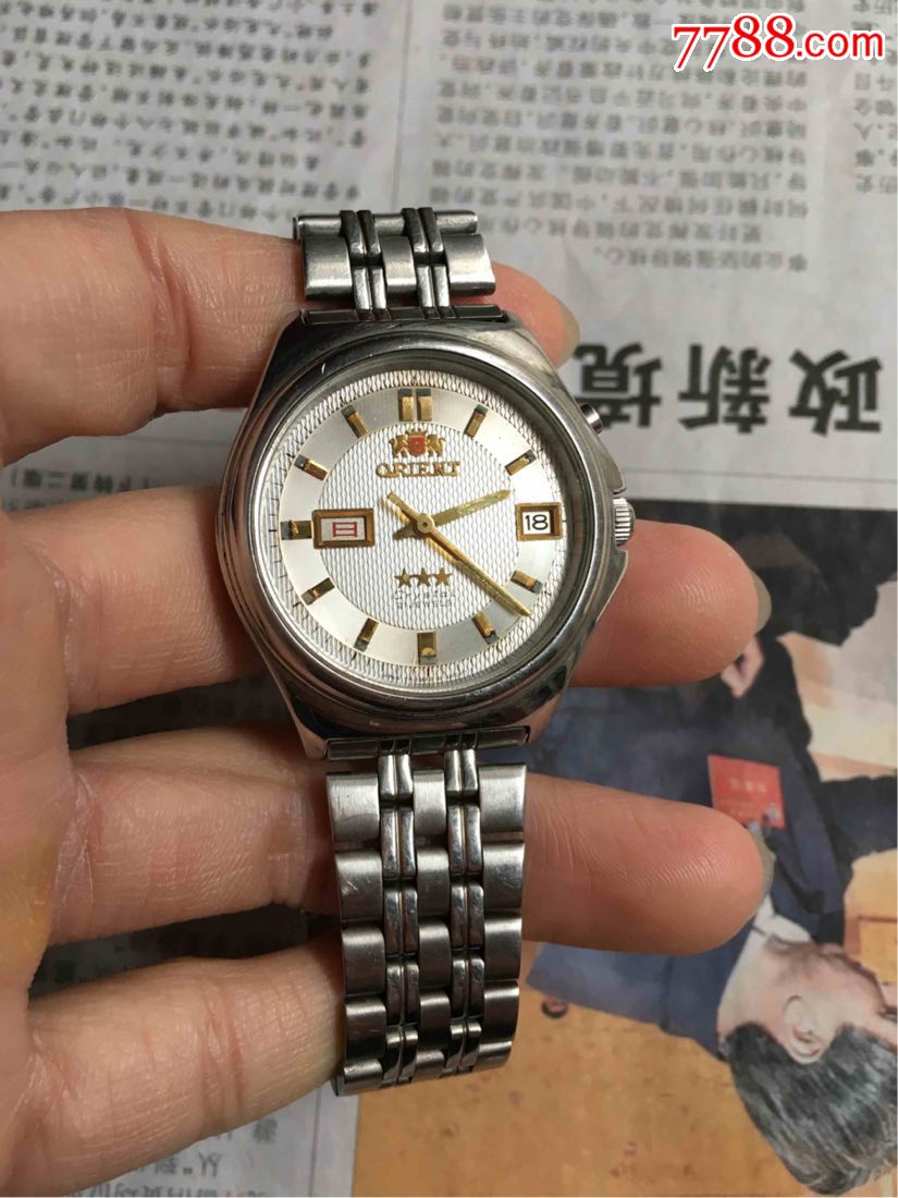 男装双狮东方表机芯46943,蝴蝶鸳鸯双日历