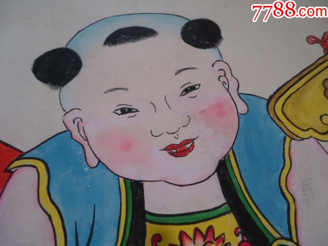 年画小胖孩