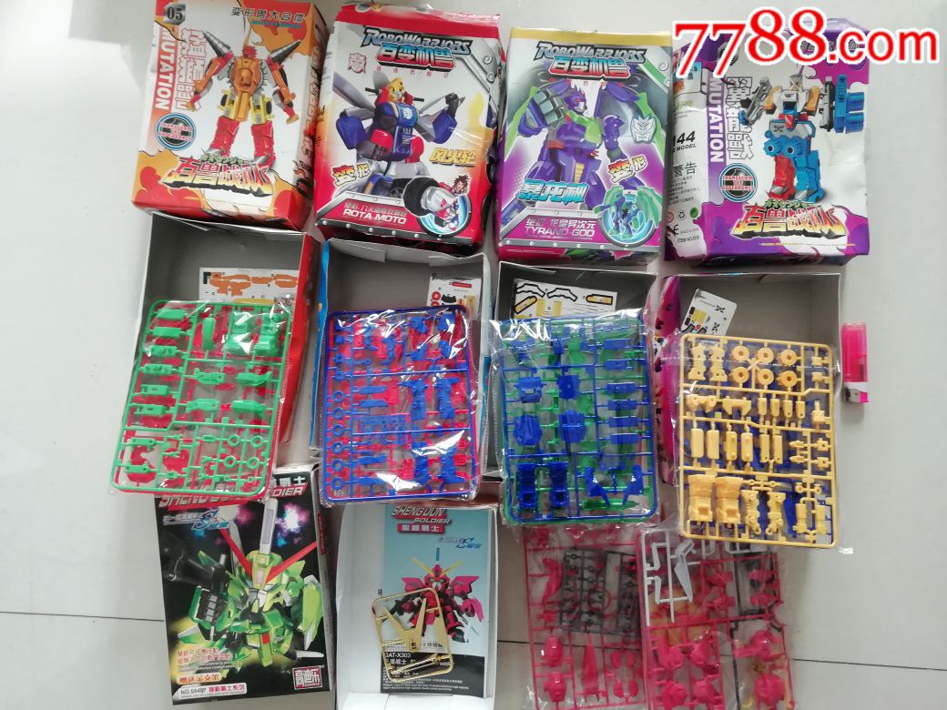 07年拼装玩具5盒合出