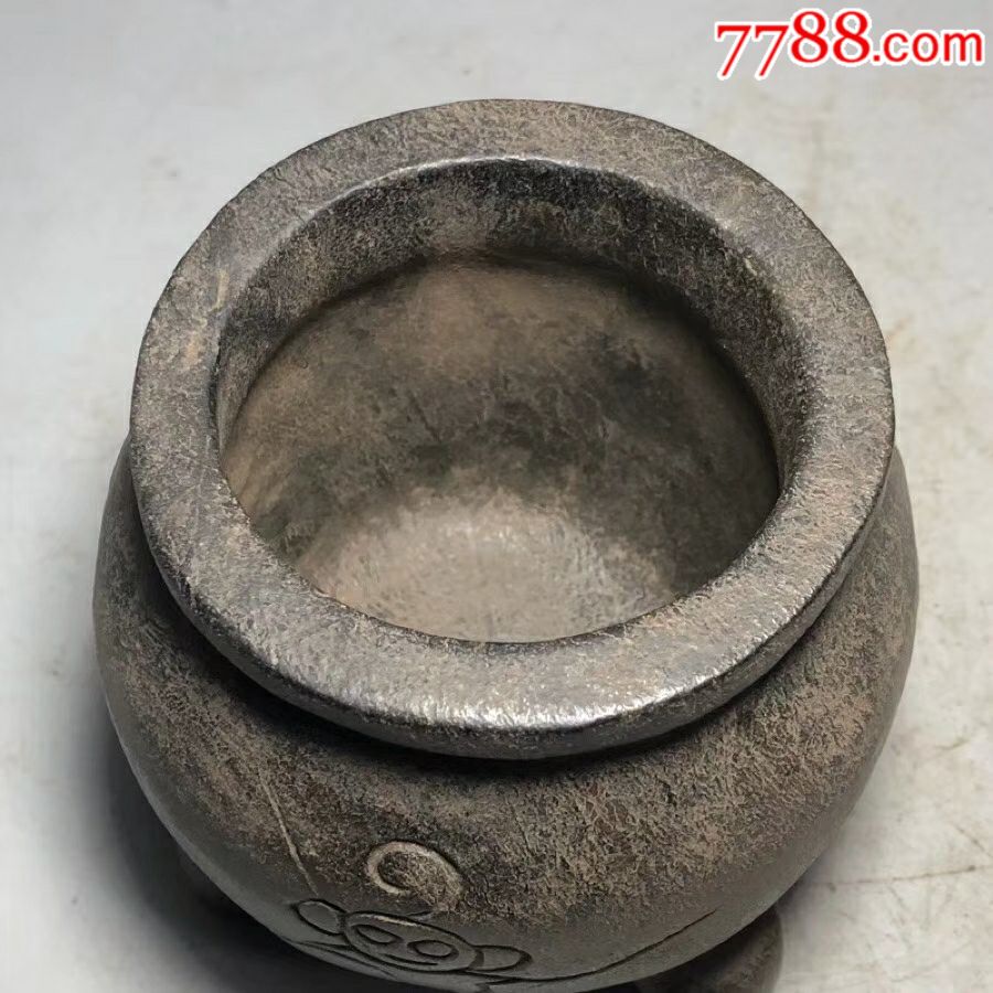 农村收来天然陨石香炉