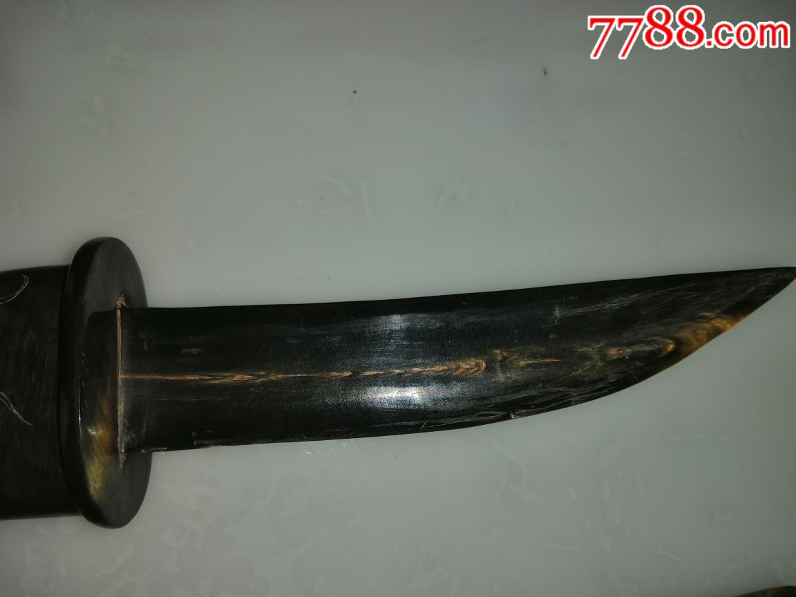 牛角刀,雕工精美
