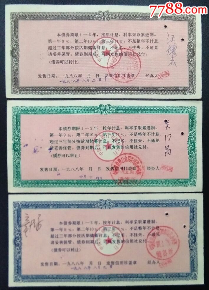 88年安徽省农村信用合作社累进利息农村经济