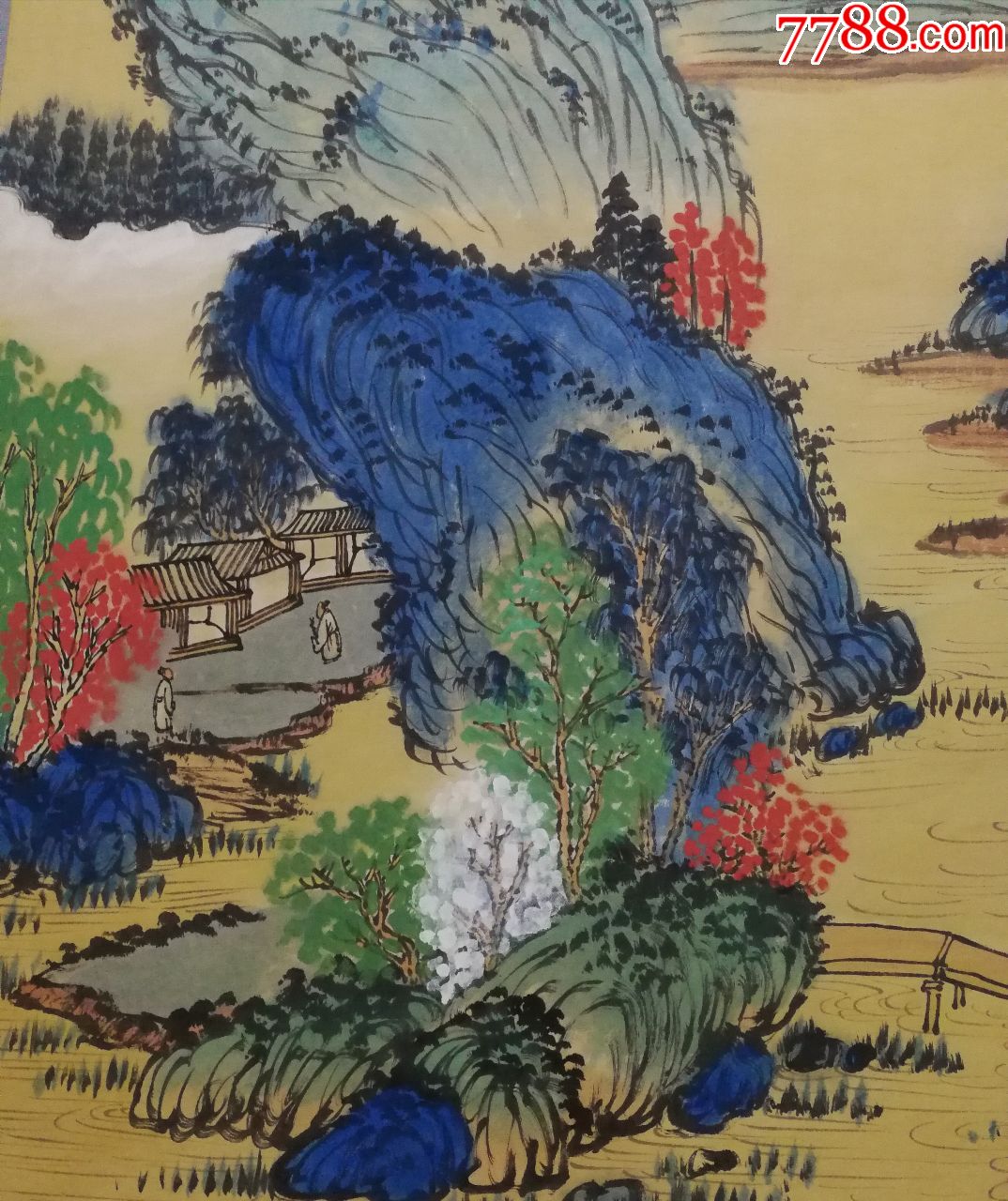 著名收藏家张伯驹先生的夫人当代女画家【潘素】山水真迹