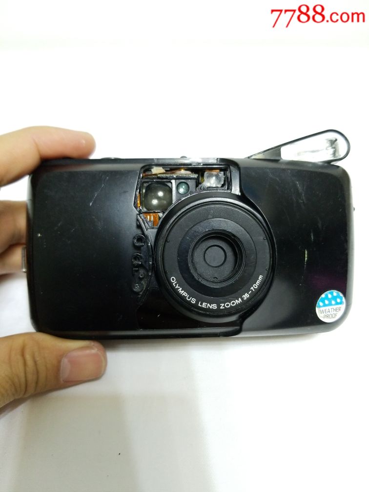 olympus日本奥林巴斯u傻瓜胶片胶卷,老古董拍照相机,缺件配件机