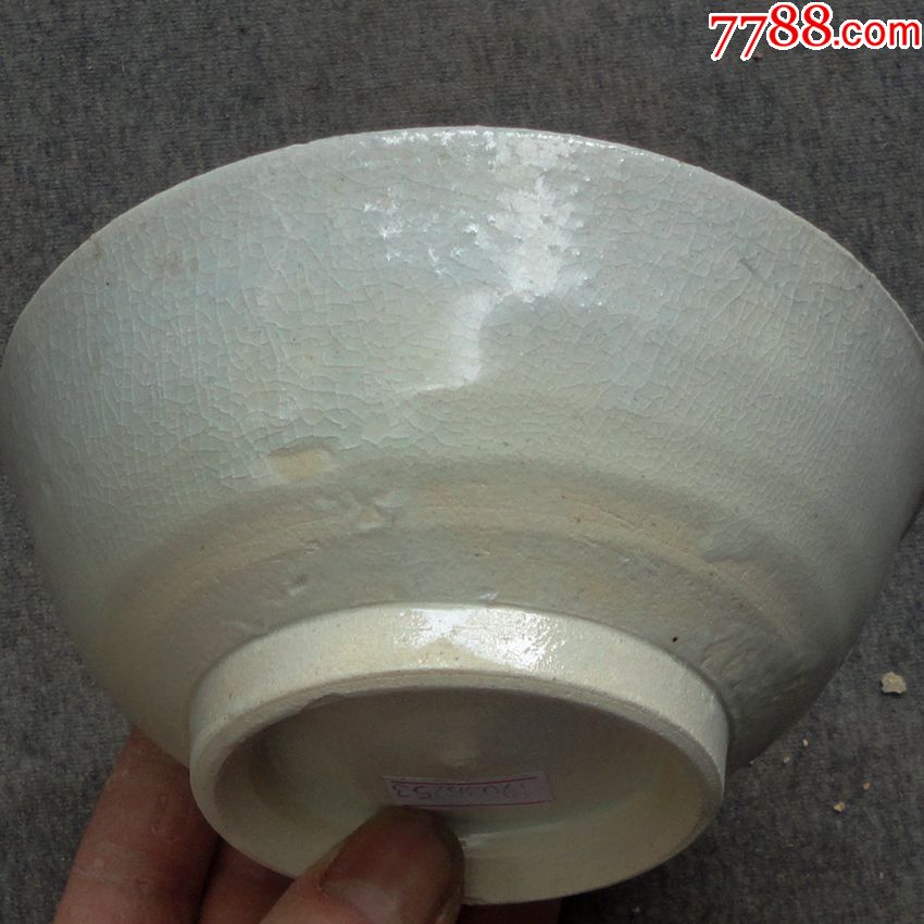 明代甜白釉碗,单色白瓷_第1张