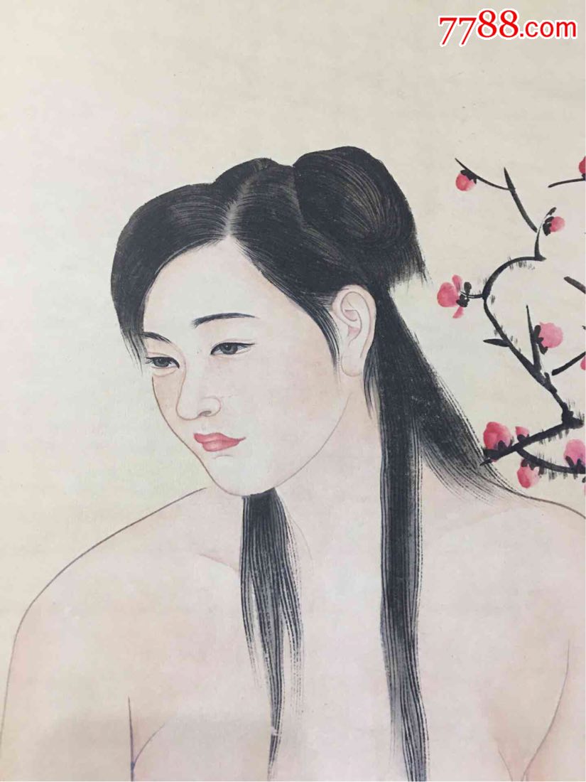 农村收来名家何家英美女画