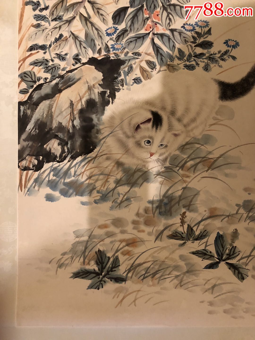 著名画家曹克家画猫,精致作品,画工精细,佳作可藏