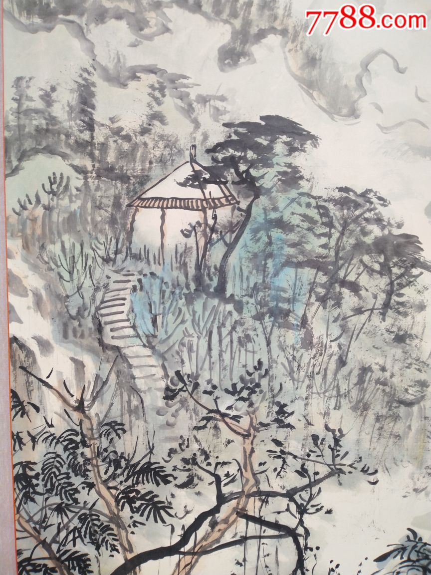 陈玉圃精品山水,画工精湛,识者出价_山水国画原作_第4张