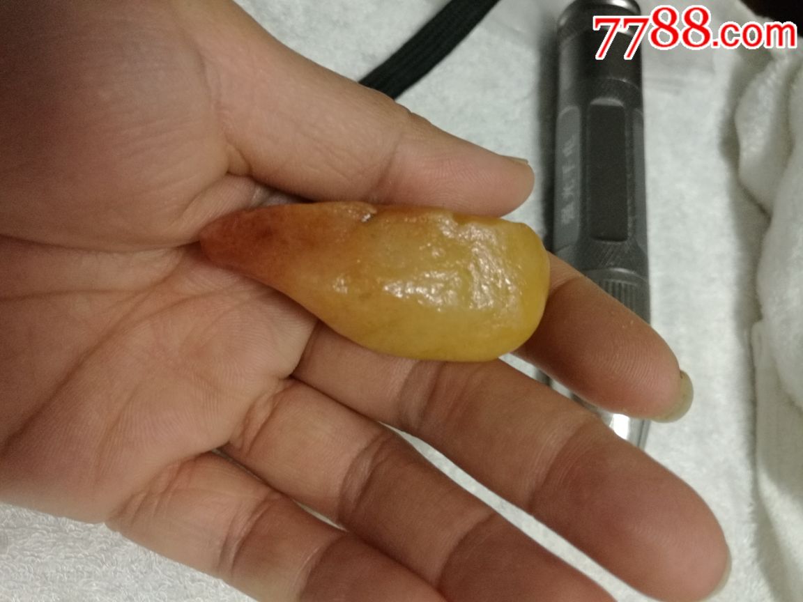 新疆金丝玉鸡油黄籽料原石_价格20元【新疆古丝绸之路铜器】_第1张