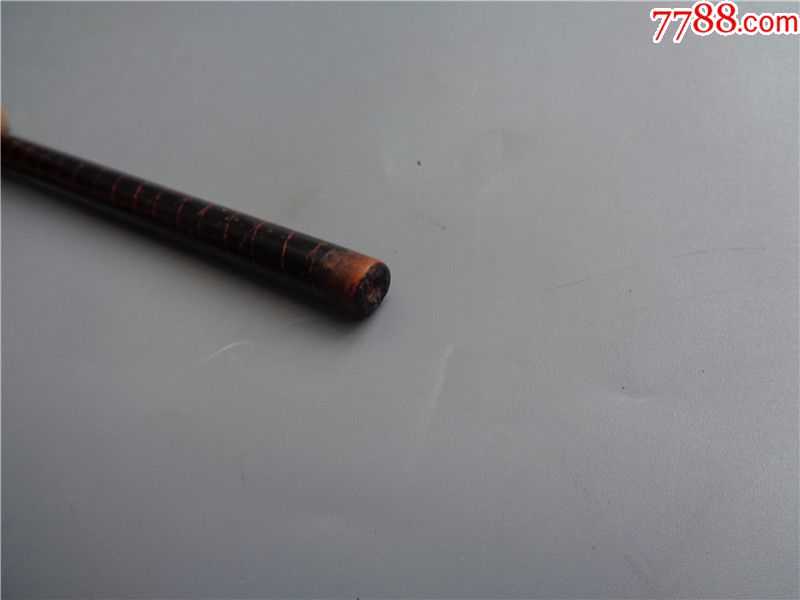 民国时期漆木长烟杆