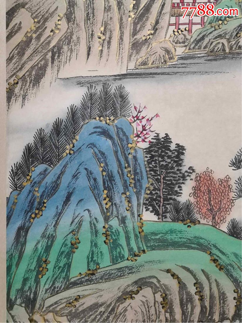 农村收来山水画一幅