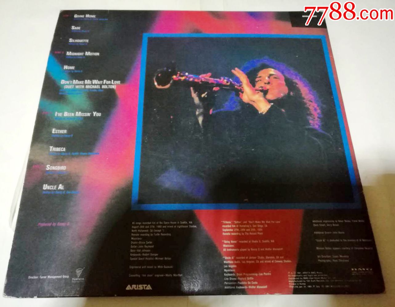 kennyglive1991年肯尼基萨克斯现场版,双张专辑(韩版)
