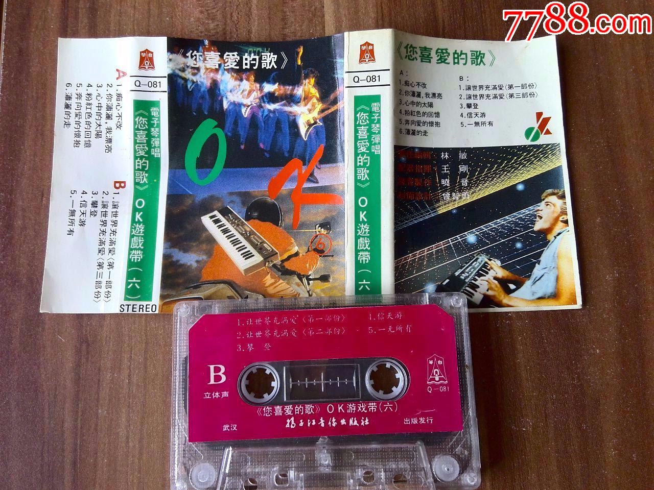 电子琴弹唱歌曲专辑《您喜爱的歌(六)》扬子江音像出版社出版