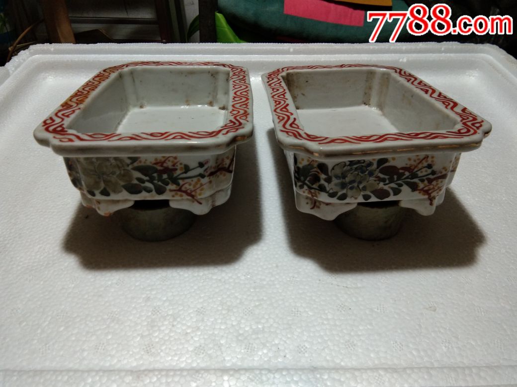 首页 拍卖 彩绘瓷/彩瓷 >> 清朝水仙花盆一对_彩绘