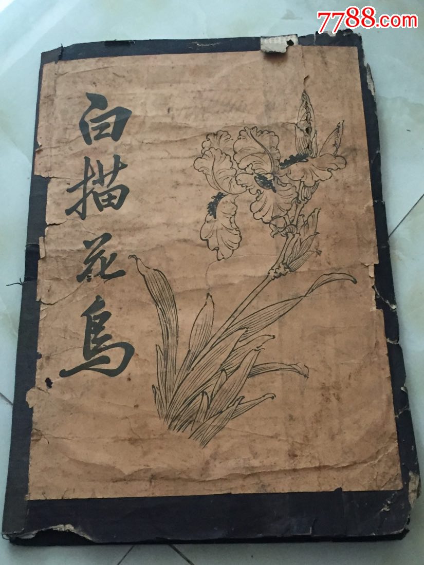 1973年四川美术学院编纂传统技法《白描花鸟》学*资料图片