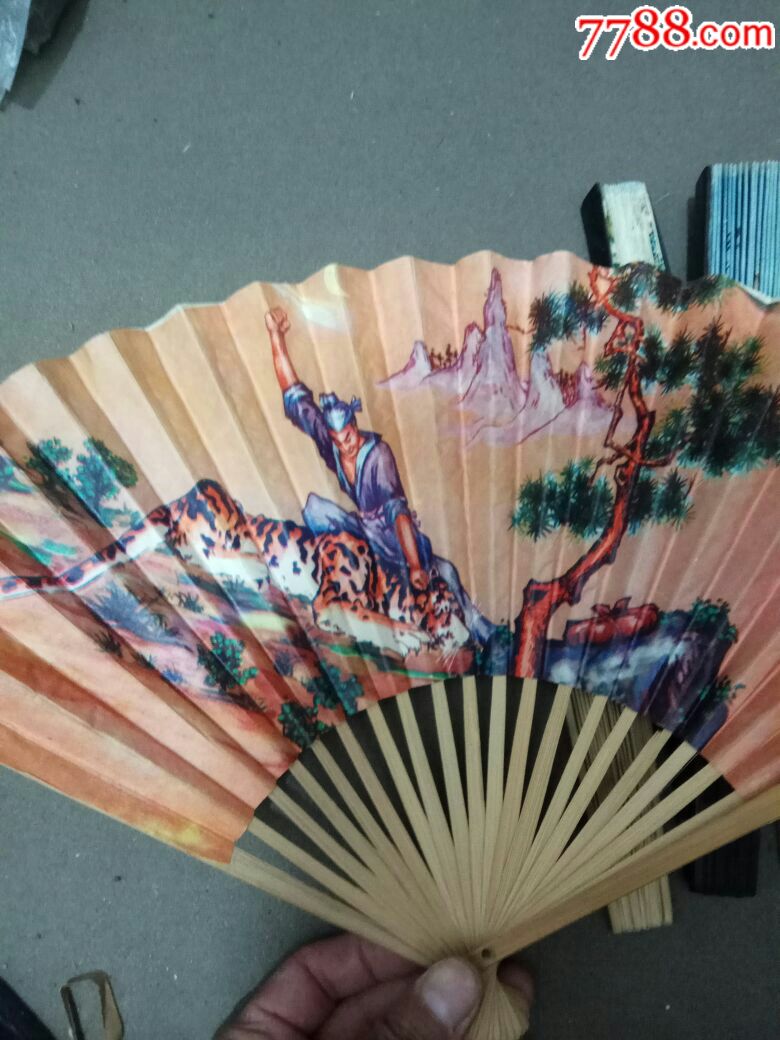 五把好品相美女人物英雄历史故事折扇一起出售