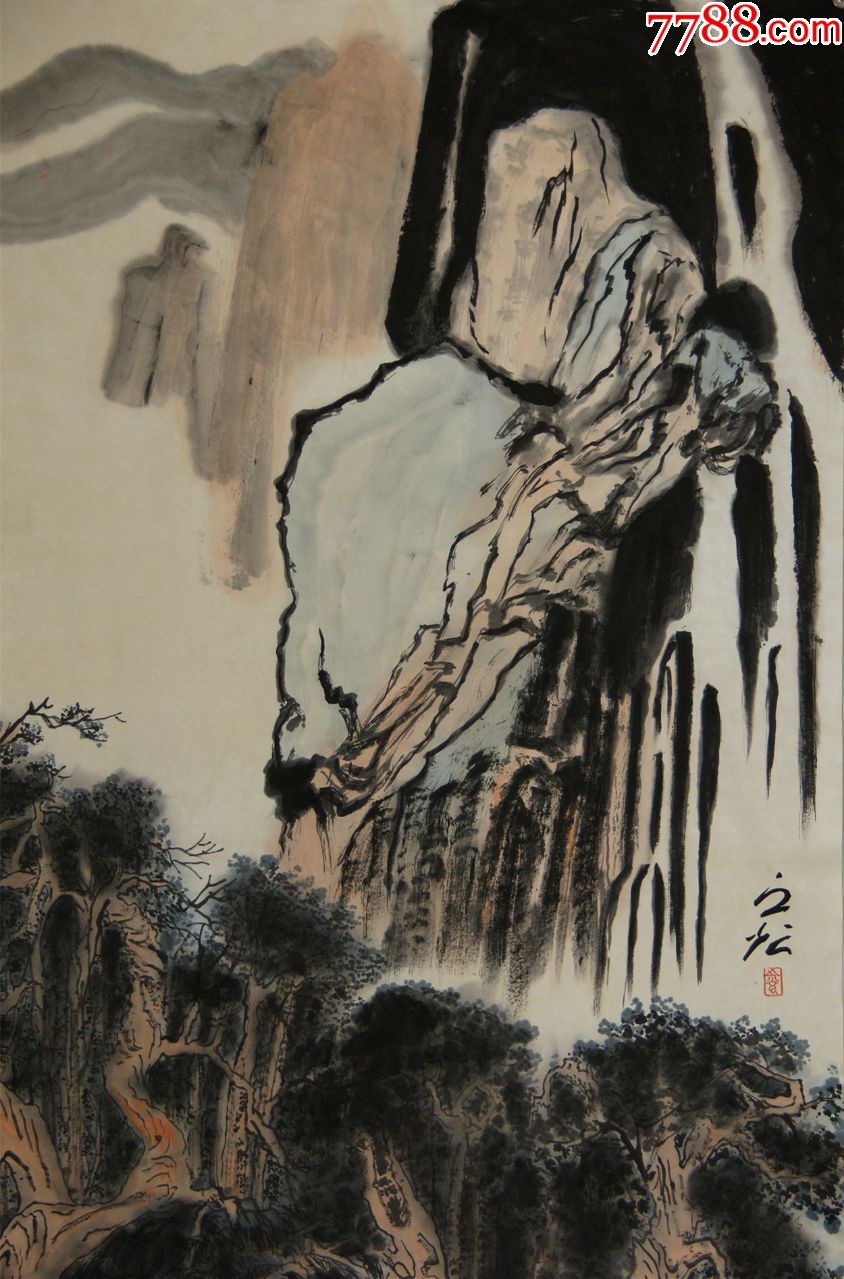 【谢之光】上海中国画院画师上海著名国画家之一山水真迹