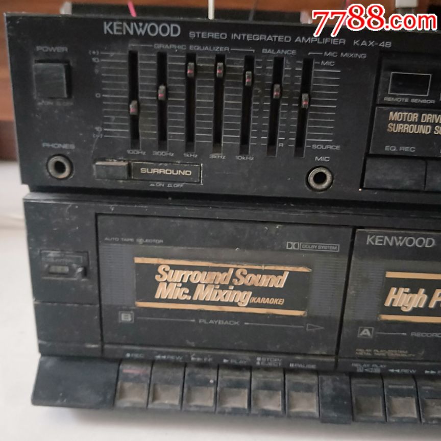 kenwood建伍kax48收录机立体声环绕录音机大功率功放组合音响主机