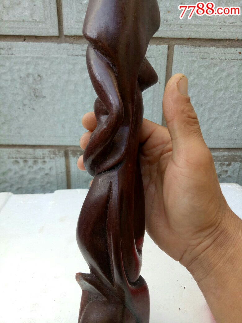 红木雕抽象人物摆件,品相尺寸如图