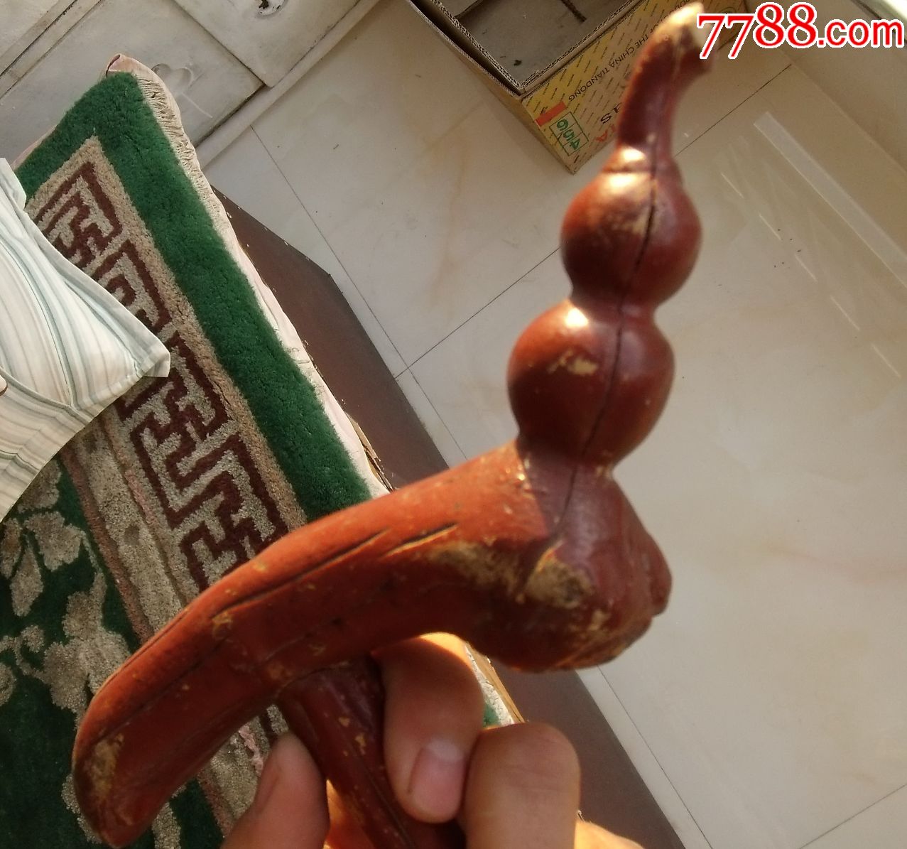 民国降龙木福禄拐杖(辟邪,药用等)