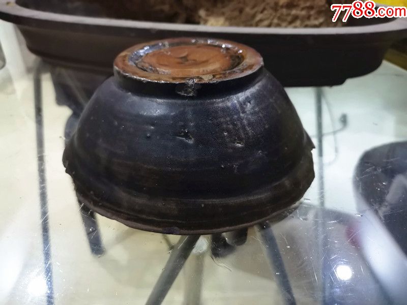宋宣州窑黑釉大罐子盖一个
