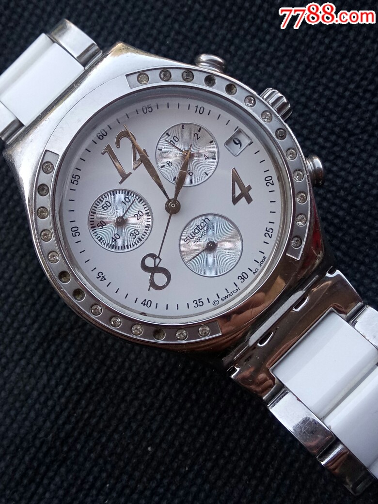 swatch石英计时手表