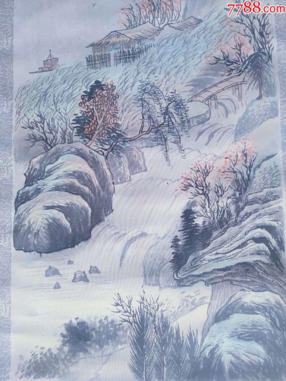 浅绛彩山水布画