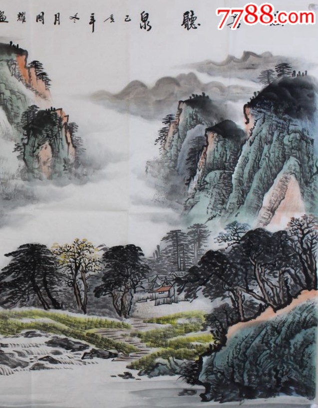 周国耀真迹_山水国画原作_第5张