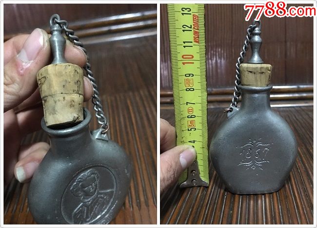 19世纪欧洲古董酒壶锡壶苏莫拉二世酒壶锡器怀旧_价格1980元_第4张
