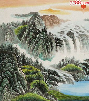 名家手绘真迹!春山富水