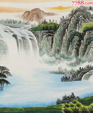 名家手绘真迹!春山富水