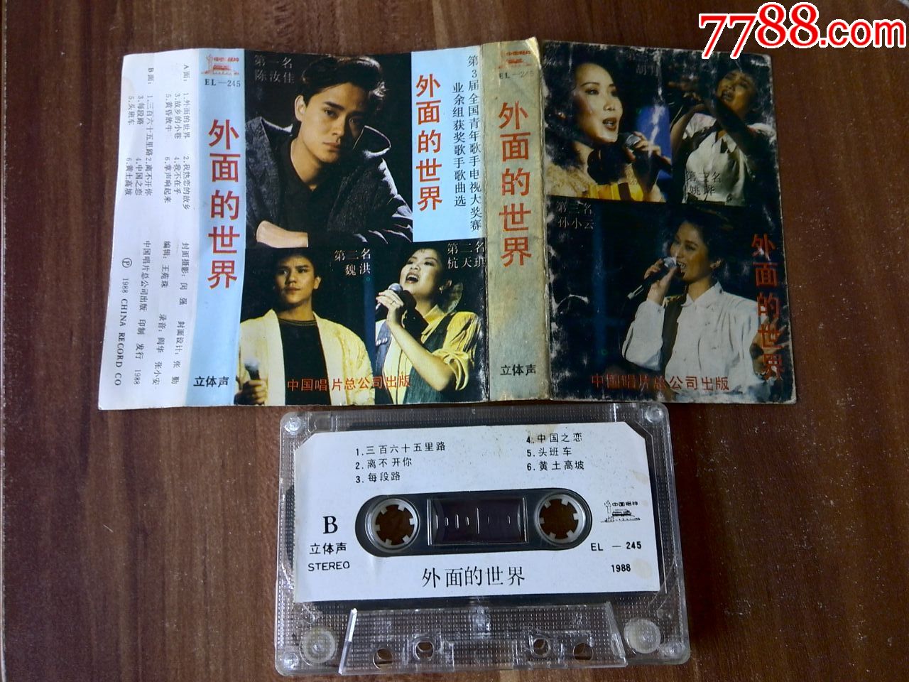 第3届全国青年歌手电视大奖赛获奖歌曲专辑《外面的世界》陈汝佳