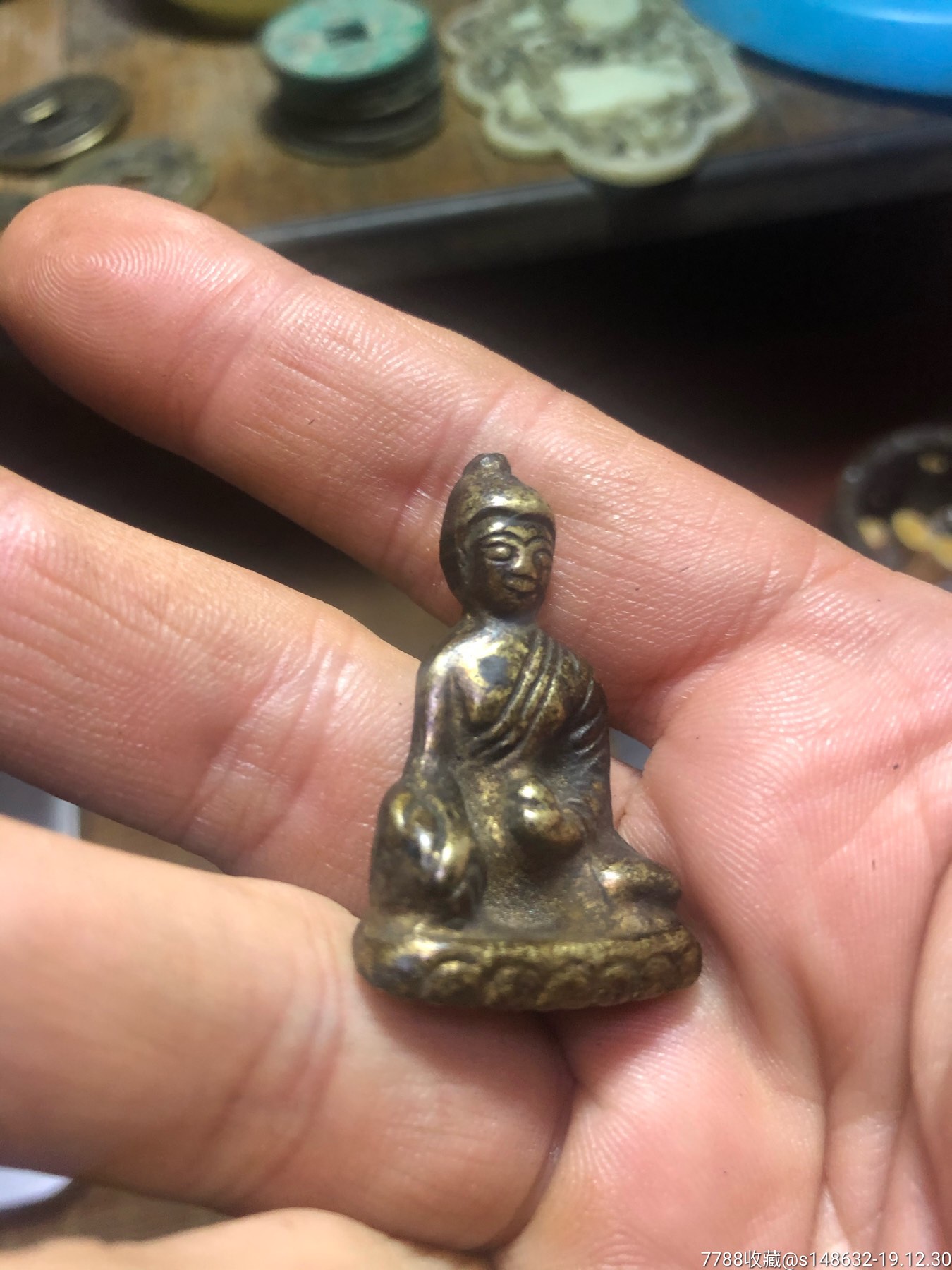 实心小铜佛