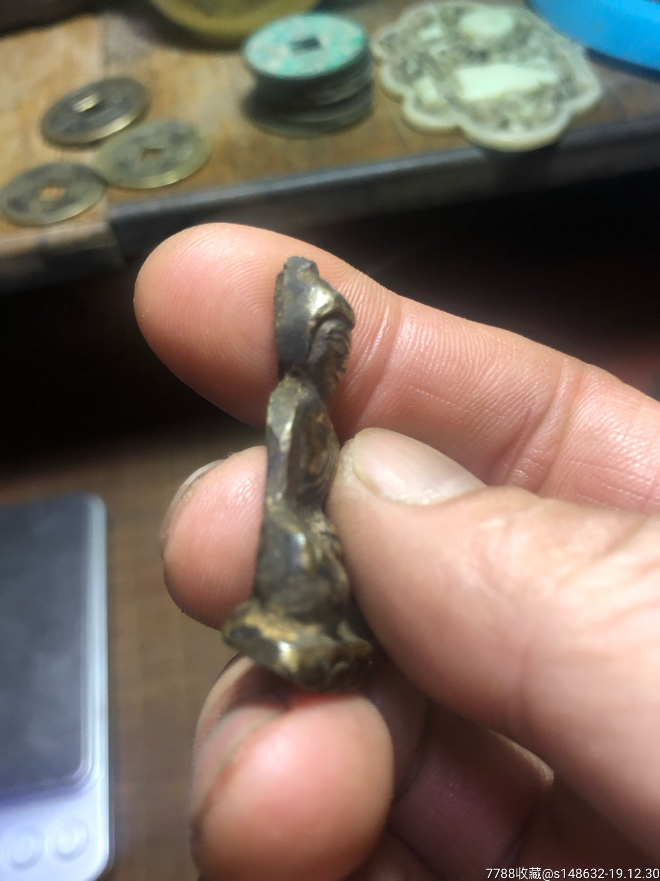 实心小铜佛